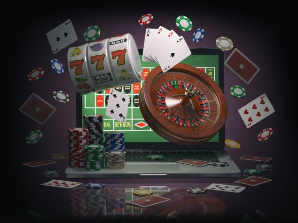 Tampilan desktop platform rajapoker99 menunjukkan grid permainan slot dan jadwal pertandingan olahraga